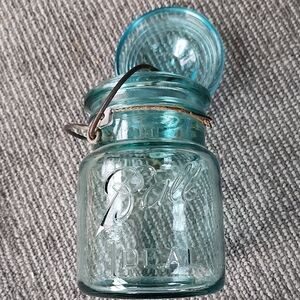 Ball Ideal Blue Glass Jar